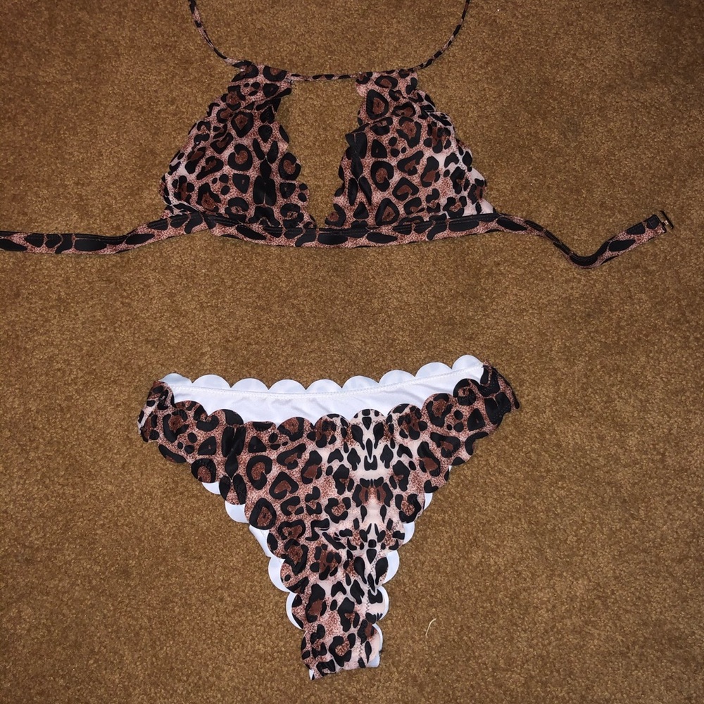 Shein Cheetah Adjustable Bathing suit